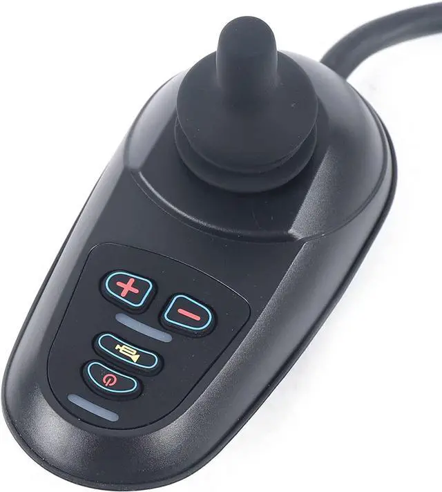Main image of Joystick Controller, 24V DC Waterproof Electric Power Wheelchair Controller Part Accessories 4 Keys Joystick, Drive Wheelchair Parts LED Command Joystick