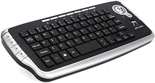 Calvas E30 2.4GHz Wireless Keyboard with Trackball Mouse Wheel Remote Control Android TV BOX Smart TV PC Notebook - (Color: silver) - Newegg.com