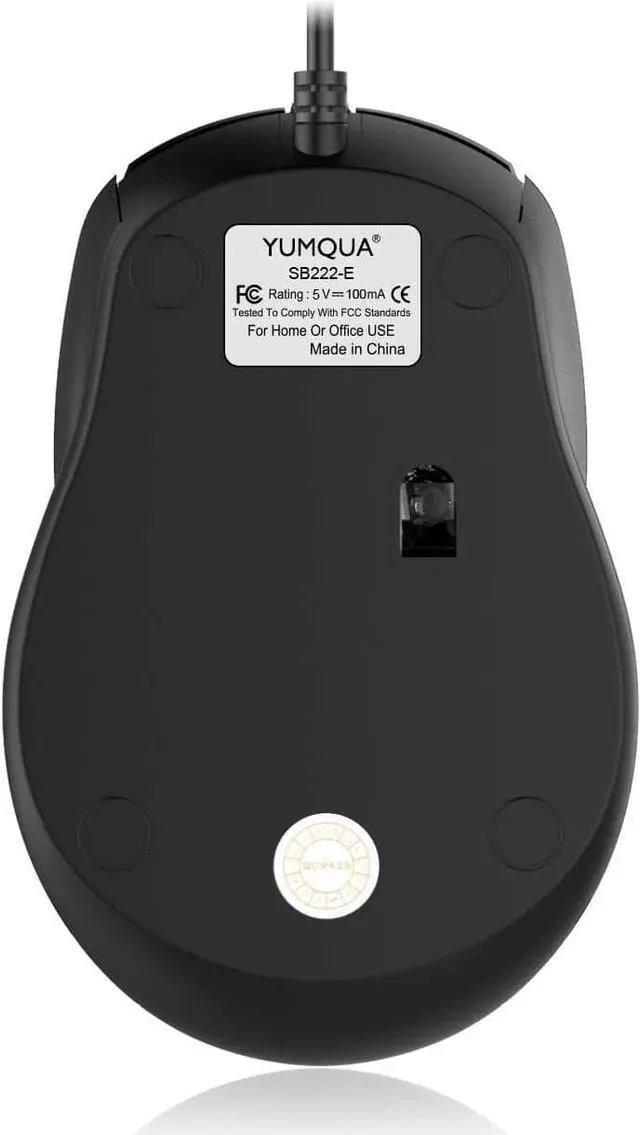 Alt view image 5 of 6 - YUMQUA G222 Bulk Computer Mouse Wired 12 Pack, Office Home Classroom Silent USB Optical Corded Mice with 2 Adjustable DPI, for PC Desktop Computer Mac Laptop