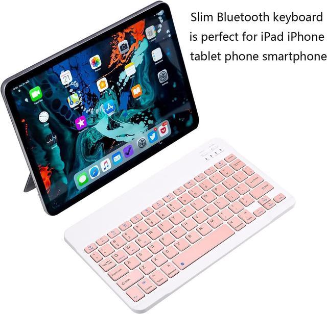 Ultra-Slim Bluetooth rechargeable Keyboard for Oppo Find X3 Neo and all  Bluetooth Enabled iPads, iPhones, Android Tablets, Smartphones, Windows pc  - Shadow Grey 