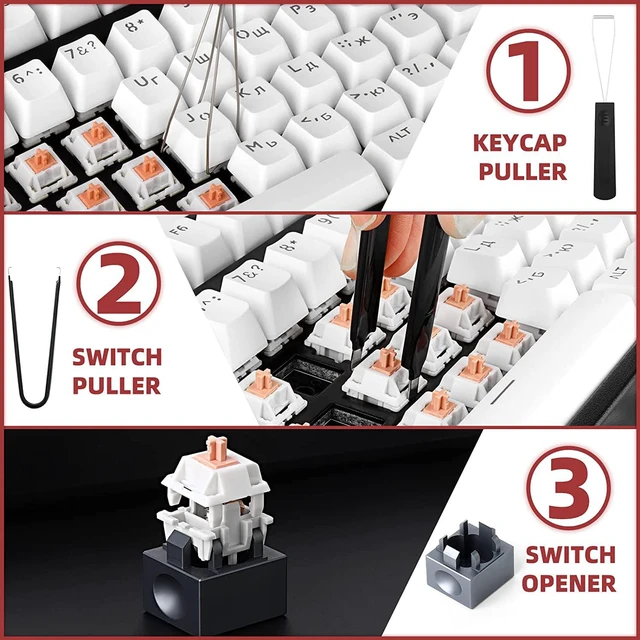 Alt view image 4 of 7 - RUNJRX Keyboard Lube Kit and Switch Lube 15g/0.53oz JRX-205 G0 with Switch Opener Tweezers for Custom Keyboard