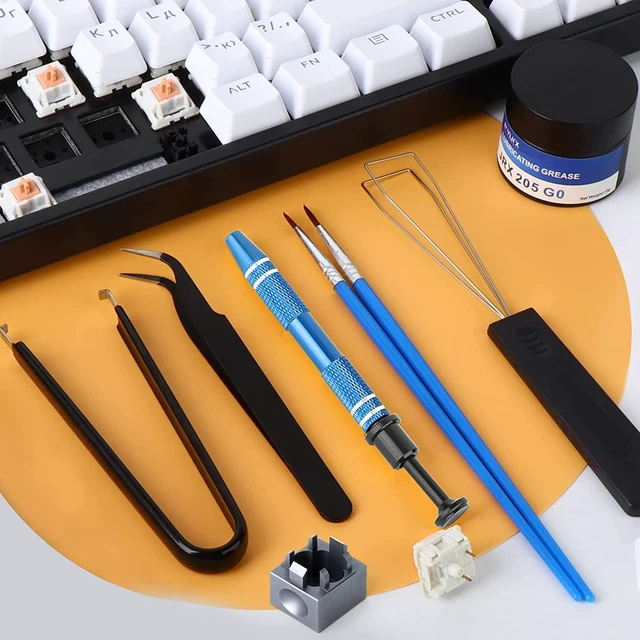 Alt view image 7 of 7 - RUNJRX Keyboard Lube Kit and Switch Lube 15g/0.53oz JRX-205 G0 with Switch Opener Tweezers for Custom Keyboard