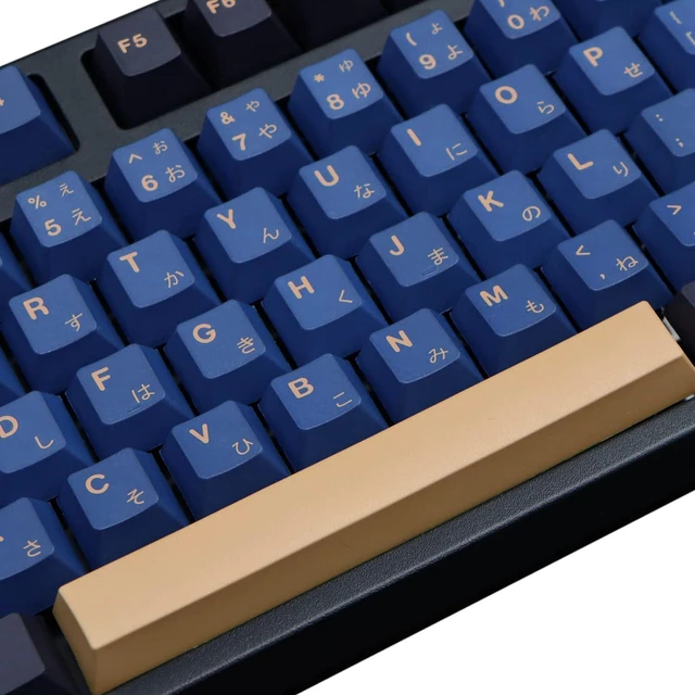Alt view image 3 of 7 - MOLGRIA Blue Samurai Keycaps, 129 Set PBT KeyCaps for Gaming Keyboard, Cherry Profile Dye Sublimation Custom Keycaps with Puller for Gateron Kailh Cherry MX Switch 104/87/71/61 60 Percent Keyboard