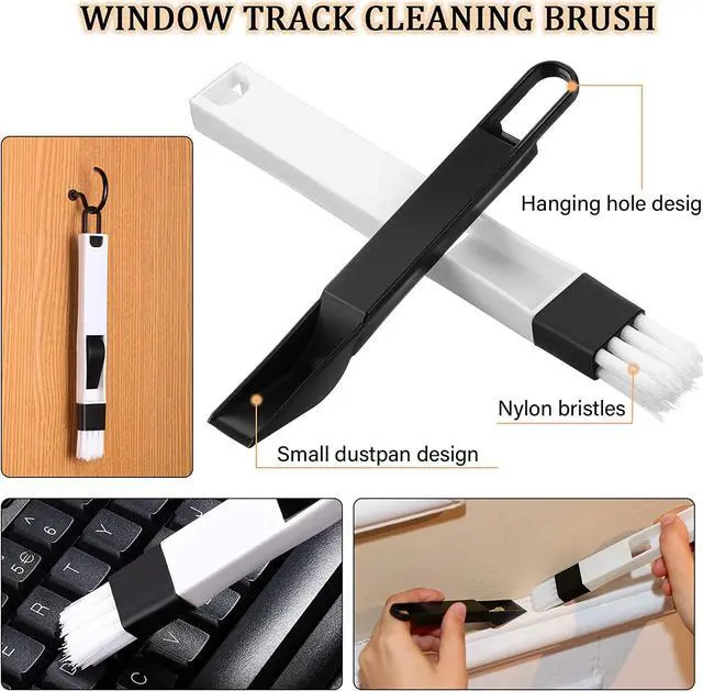 Alt view image 4 of 7 - 202 Pieces Keyboard Cleaner Cleaning Tools Set Includes 1 Keyboard Puller Keycap Removal Tool 1 Door Window Track Cleaning Brush and 200 O-Ring Switch Dampeners (Black O-Rings)