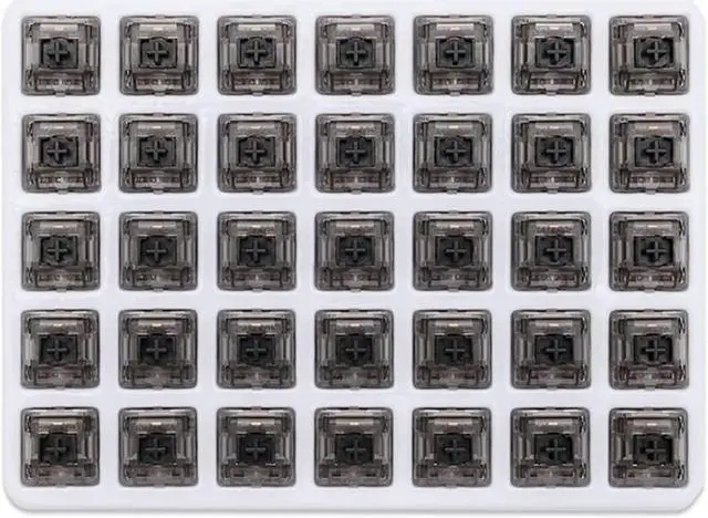 Alt view image 3 of 7 - Gateron Ink v2 Black Pre lubed 5pin Linear Switches 60g Force DIY Mechanical Keyboard Switch(35PCS, Black Ink v2)