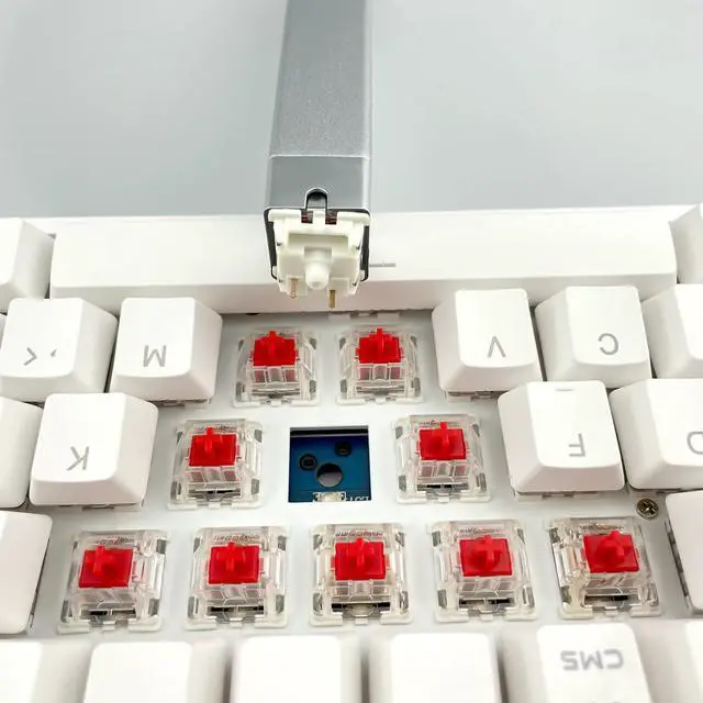 Alt view image 7 of 7 - kutethy Gateron G Red Pro Switches Pre-lubed 3pin RGB SMD Linear for Gaming Mechanical Keyboard (72 Pcs, Red)