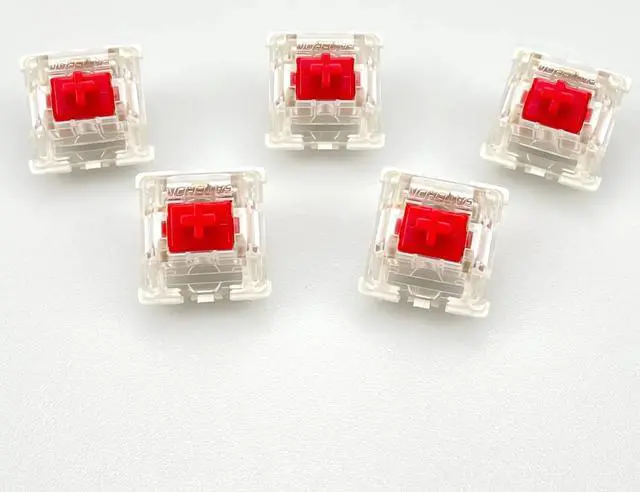 Alt view image 4 of 7 - kutethy Gateron G Red Pro Switches Pre-lubed 3pin RGB SMD Linear for Gaming Mechanical Keyboard (72 Pcs, Red)