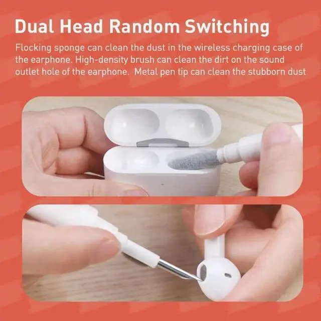 Alt view image 6 of 7 - Multi-Function 5 in 1 Keyboard Brush Cleaner Kit Bluebooth Earphone Soft Brush Cleaning Tools Computer Keycap Puller Dust Remover Keyboard Brushes for Cleaning PC Laptop Airpods Pro Earbud Camera Lens
