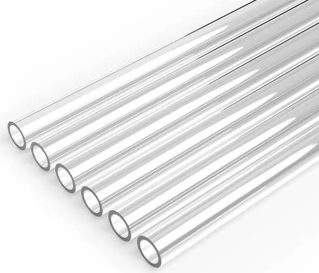 Main image of PrimoChill 12mm ID x 16mm OD Rigid PETG Tubing - 750mm Length (RTP16M-630), Made with Premium Materials, Excellent Beginner Hardline for PC Watercooling, Made in the USA - 6 Pack - Clear
