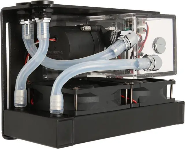 Alt view image 3 of 7 - 300ML Water Tankm Cooler Water Cooling Radiator PC CPU Water Block, 600L / H CPU Water Cooling Pump G1/4, 80mm 4000RPM Fan Water Cooling Pump for PC CPU Liquid Cooling System
