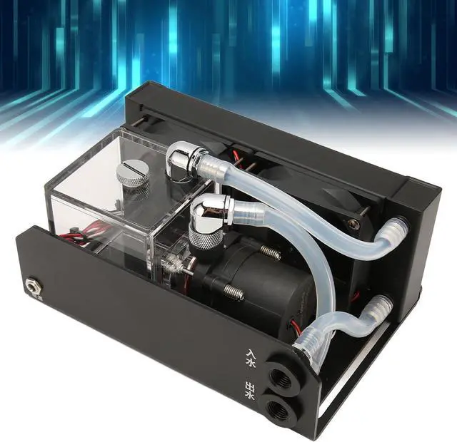 Alt view image 2 of 7 - 300ML Water Tankm Cooler Water Cooling Radiator PC CPU Water Block, 600L / H CPU Water Cooling Pump G1/4, 80mm 4000RPM Fan Water Cooling Pump for PC CPU Liquid Cooling System