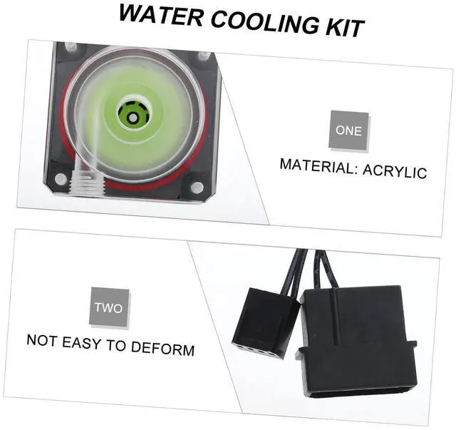 Alt view image 6 of 7 - Housoutil Water-Cooled Water Pump for Thread h Flow Rate CPU Cooler Liquid Cooling