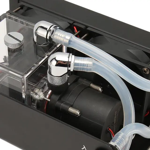 Alt view image 7 of 7 - 300ML Water Tankm Cooler Water Cooling Radiator PC CPU Water Block, 600L / H CPU Water Cooling Pump G1/4, 80mm 4000RPM Fan Water Cooling Pump for PC CPU Liquid Cooling System