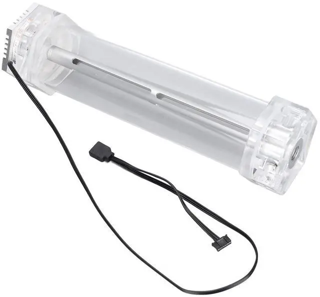 Alt view image 5 of 7 - 392ml Water Cooling, CPU Liquid Cooler Kit, Full Open Design with 60mm Diameter G1/4in Thread, High Strength Acrylic and Aluminium Alloy for Fast Heat Dissipation in PC Water