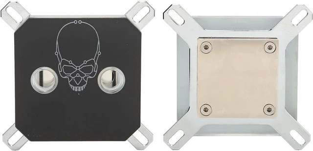 Alt view image 2 of 7 - CPU Water Block G1/4 Thread, Copper and Acrylic Material, Electroplating Anti Oxidation, Accurate Hole Positions, Sturdy CPU Cooling Block for Computer Water Cooling System