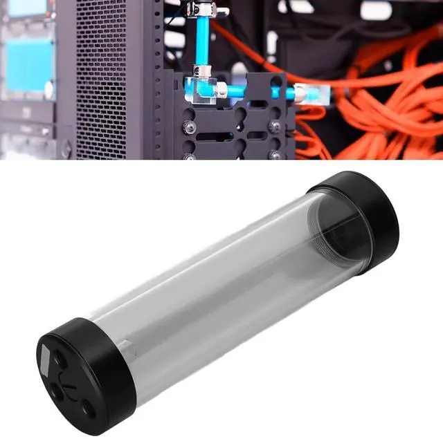 Alt view image 3 of 7 - Water Cooling Tank Fully Open Design, CPU Liquid Cooler Reservoir, CNC Machined Acrylic and Aluminum Alloy with G1/4 Thread for PC Water Cooling Systems