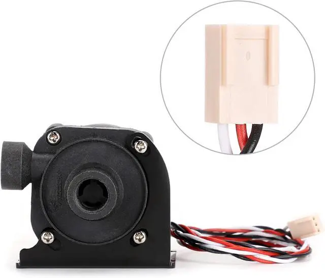 Alt view image 6 of 7 - 12v Brushless DC Pump, G1/4in Mini Computer, 600LH 3600RPM Rotate Speed Water Cooling Pump with Left Water Outlet for PC