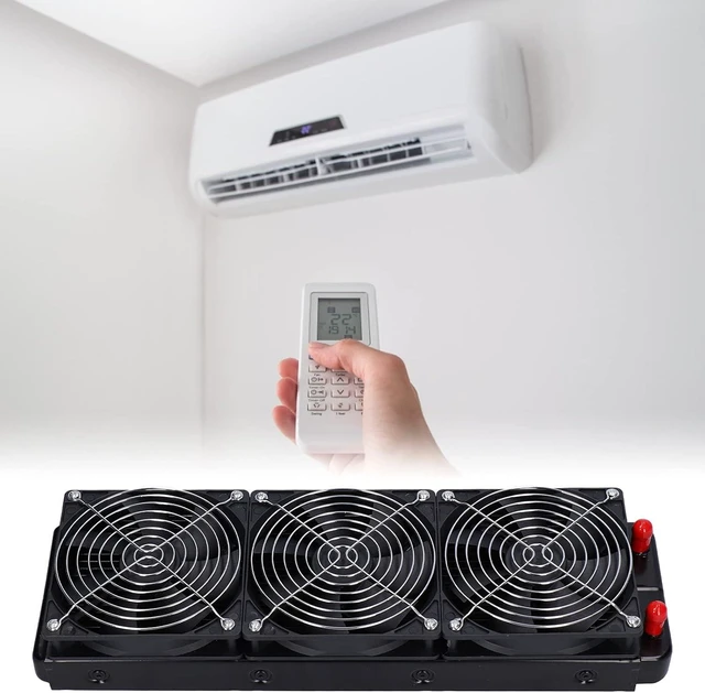 Alt view image 4 of 7 - FLEXMAN 360mm Water Cooling Radiator, 18 Tube Computer CPU Cooler Cooling Fan with Three 120X120mm Fans, Heat Exchanger Radiator for CP Industrial Drives Control Cabinets