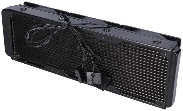 Alt view image 2 of 7 - 360mm Water Cooling Radiator 18 Pipe Aluminum Heat Exchanger Radiator, Computer CPU Cooler Cooling Fan for Industrial Variable Frequency Drive
