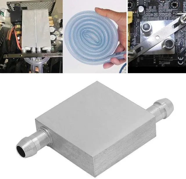 Alt view image 7 of 7 - Aluminum Water Cooling Block, CPU Liquid Cooler, High Performance Waterblock Cooler with 9.5mm Outer Diameter Interface, Rust - Aluminum Heat Sink for PC Cooling and Indu (40 * 40 * 12mm)