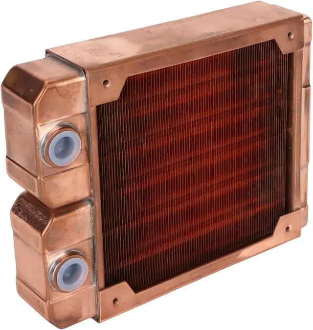 Main image of PC Water Cooling Radiator, 29mm Thick Computer Radiator, Dual G1/4 Thread, Copper Heat Exchanger Water Cooling Cooler for Computer