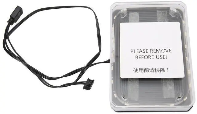 Alt view image 3 of 7 - CPU Water Block, 5V Light G1/4 19.7 Inch Wire Aluminum Alloy CPU for AM4
