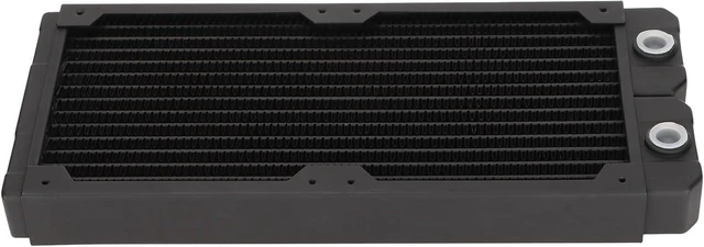 Alt view image 7 of 7 - Sanpyl Water Cooling Radiator Red Copper Brass Steel G1 / 4 Thread 14 Pipes for Fast Heat Dissipation