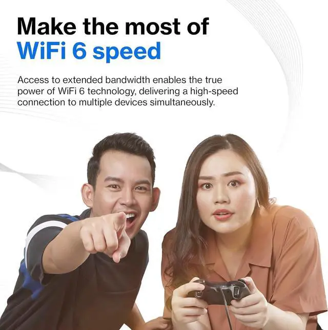 Alt view image 3 of 6 - Linksys AX1800 Wi-Fi 6 Router Home Networking, Dual Band Wireless AX Gigabit WiFi Router, Speeds up to 1.8 Gbps and coverage 1,500 sq ft, Parental Controls, maximum 20 devices (E7350)