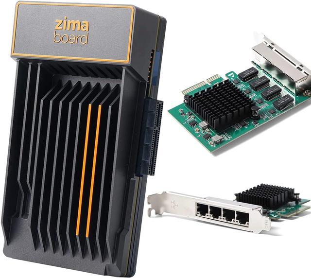 ZimaBoard OpenWRT Router Kit, ZimaBoard 832 +PCIe to 4-Port Gigabit  Ethernet Adapter 