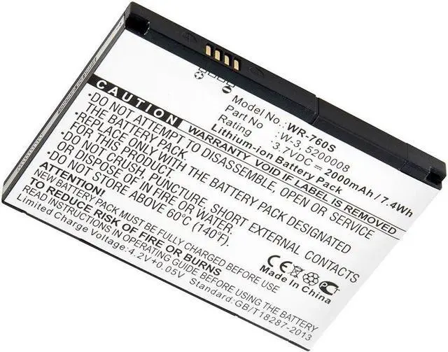 Alt view image 2 of 2 - Synergy Digital Wireless Router Batteries, Works with Sierra Wireless Aircard 760s Wireless Router Ultra Hi-Capacity, Combo-Pack Includes: 3 x WR-760S Batteries