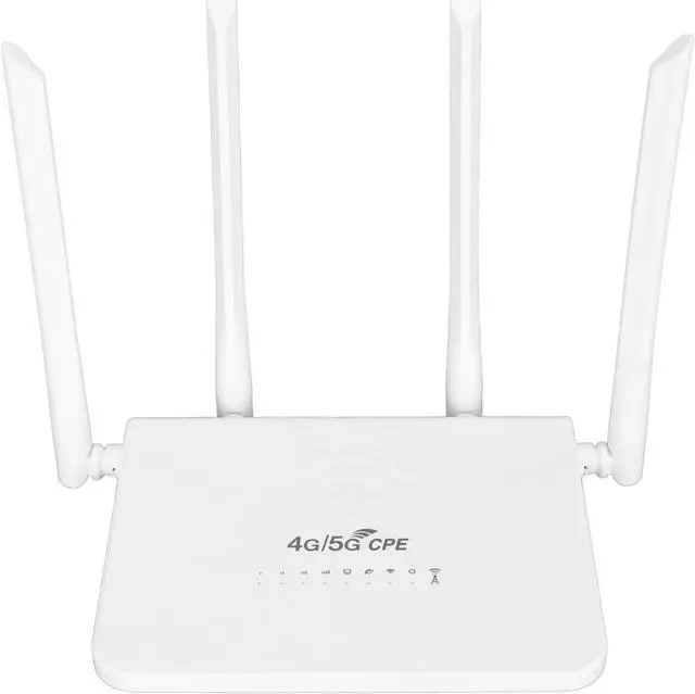 Main image of 4G LTE Wireless Router with SIM Card Slot 300Mbps, Unlock Mobile WiFi Hotspot, 4 Antennas, for Asia 100240V (US Plug)