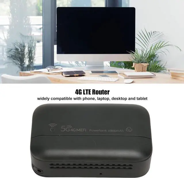 Alt view image 3 of 7 - Portable WiFi Hotspot, 4G LTE Mobile Router with SIM Card Slot, for Travel Supports 10 Multi Users USB C Power (PW100)