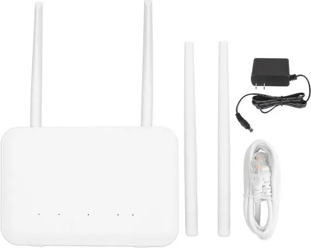 Alt view image 6 of 7 - 4G LTE WiFi Router, Mobile WiFi Router LAN WAN Port Plug and Play 4 External Antennas 300Mbps 100-240V for Middle Eastern for Office (US Plug)
