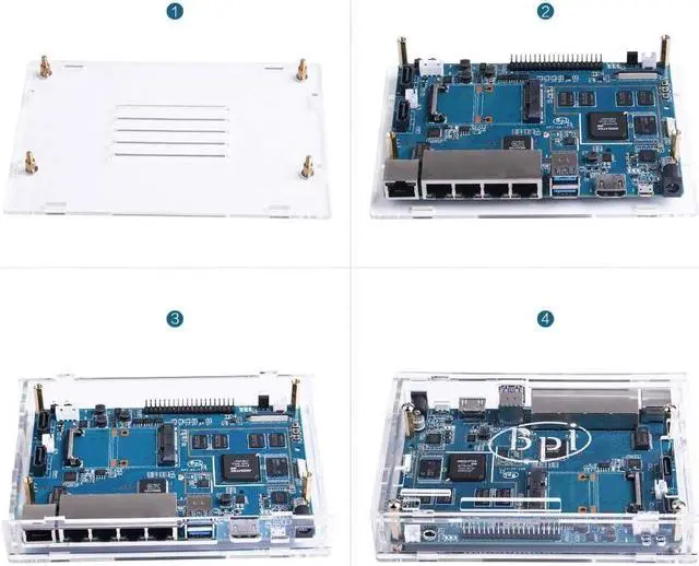 Alt view image 6 of 7 - Banana Pi BPI R64 Smart WiFi Router - High Speed Wireless Router,Dual Band, 5 Gigabit Port with 1GB DDR3 Based in MediaTek MTK MT7622 Soc OpenWRT for NAS VPN Server