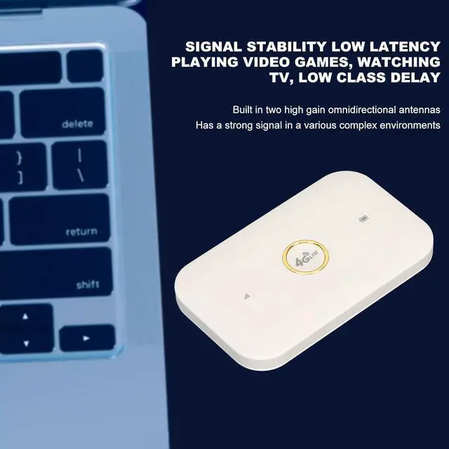 Alt view image 3 of 7 - 4G Router, 4G LTE USB Portable Router, Pocket Mobile Network Hotspot USB Modem, Wireless Network Smart Router with SIM Card Slot, for Car Outdoor Indoor