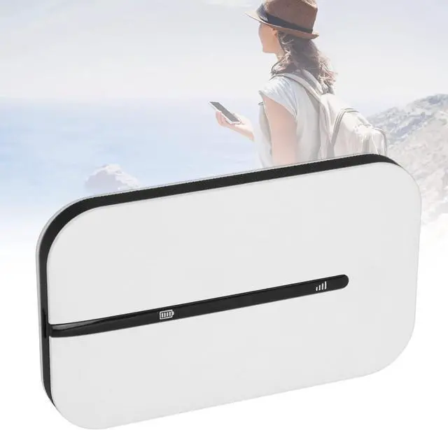 Alt view image 4 of 7 - 4G WiFi Router, Portable 2.4GHz Mobile Hotspot Device with SIM Card Slot, Connects Up to 10 Devices, Secure Wireless Network Anywhere