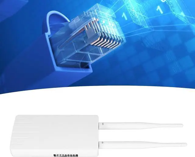 Alt view image 3 of 7 - Outdoor 4G LTE CPE WiFi Router, 150Mbps Professional 4G LTE Router White with 2pcs Detachable Antennas for Outdoor for Home (US Plug)