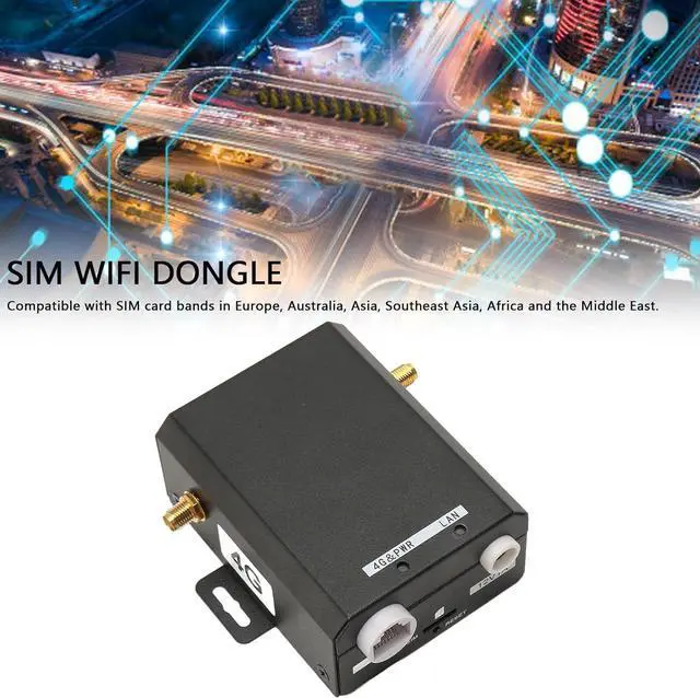 Alt view image 4 of 7 - Mobile WiFi Hotspot, Metal Shell Industrial 4G LTE Router 150Mbps Plug and Play for Europe Asia Africa (US Plug)