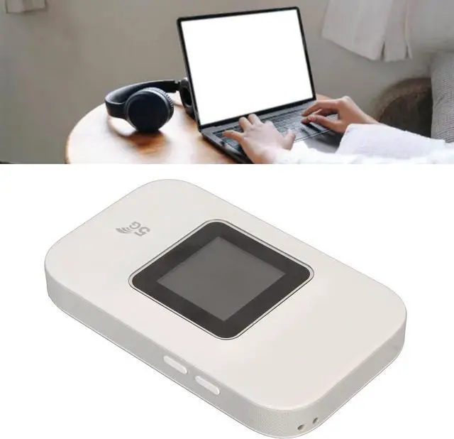 Alt view image 5 of 7 - 4G Mobile WiFi Hotspot, Portable Wireless Internet Router Devices with SIM Card Slot, 300Mbps Download Speed, Connect Up to 10 Devices, 4G Modem WiFi Router for Home, Travel