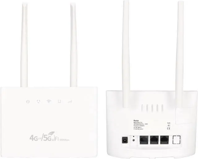 Alt view image 3 of 7 - 4G Wireless Router, High Speed Internet Sharing Service Wide Application Sharing 32 Users Portable White 4G LTE Router for Office Warehouse (US Plug)