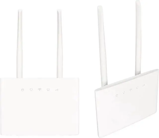 Alt view image 3 of 7 - 4G LTE CPE WiFi Router, ABS White 4G LTE Modem Up to 300Mbps 100-240V for Asia for Tablet (US Plug)