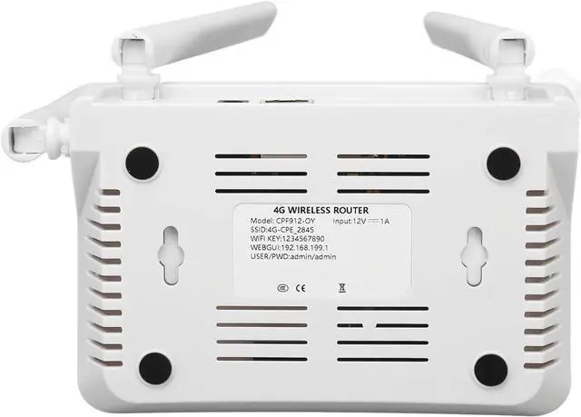 Alt view image 6 of 7 - 4G LTE Router 300Mbps 4 High Gain Antenna Mobile Hotspot Wireless WiFi Router with SIM Card Slot, Supports 4G LTE B1, 3, 7, 8, 20, 38, 40, 41 Bands, Multi Functional (US Plug)