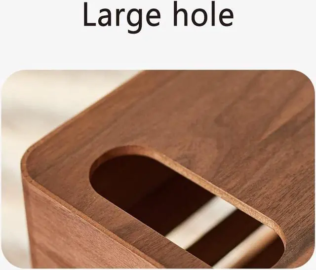 Alt view image 5 of 7 - JALYKA WiFi Router Storage Box, Cord Organizer Box, WiFi Organizer Box, Router Box Hider Decorative (Color : Brown, Size : 20 * 27 * 17CM)
