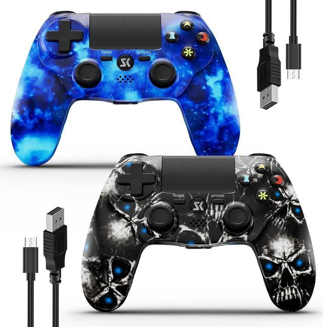 Kujian Controller for PS4 2 Pack Wireless Controller for