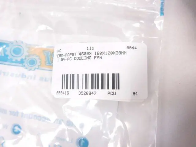 Alt view image 6 of 6 - Actor NEW EBM-PAPST 4600X 119X119X38MM 115V-AC COOLING FAN D526847