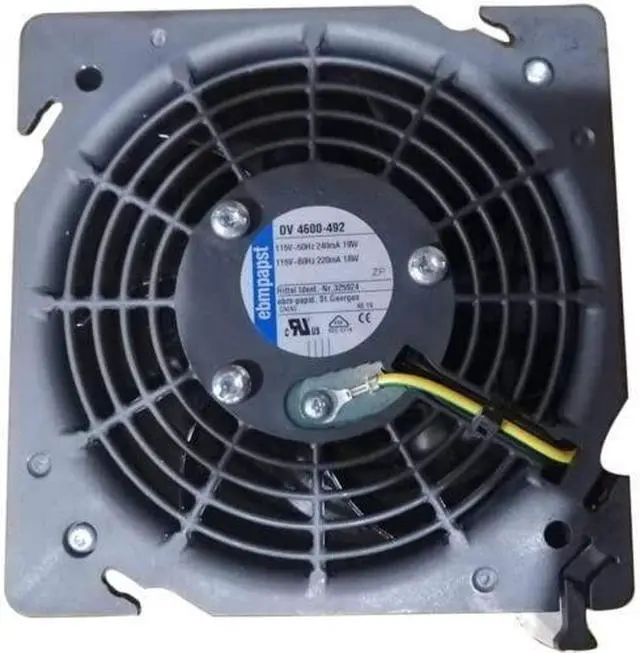 Main image of HRSTAR ebmpapst Fan DV4600-492 115V 18/19W 240/220mA for Cabinet Compact Cooling Fans