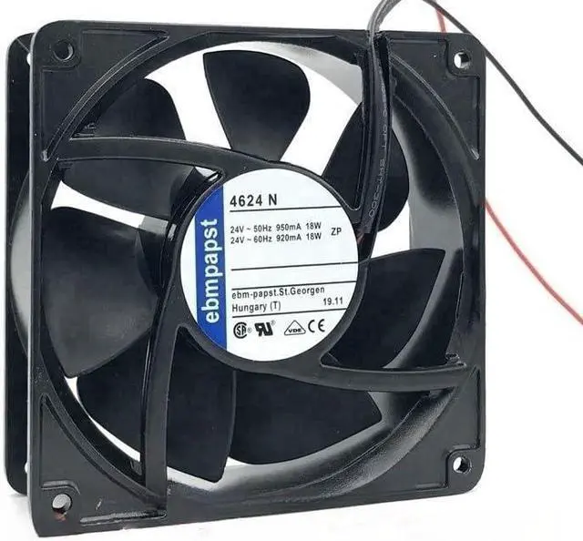 Alt view image 2 of 5 - for EBMPAPST 12038 4624N DC24V 12CM 18W Heat Dissipation Fan 120 * 120 * 38MM