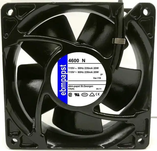 Main image of for ebmpapst 4600N 115V 20W 120x120x38mm Industrial Cooling Fan