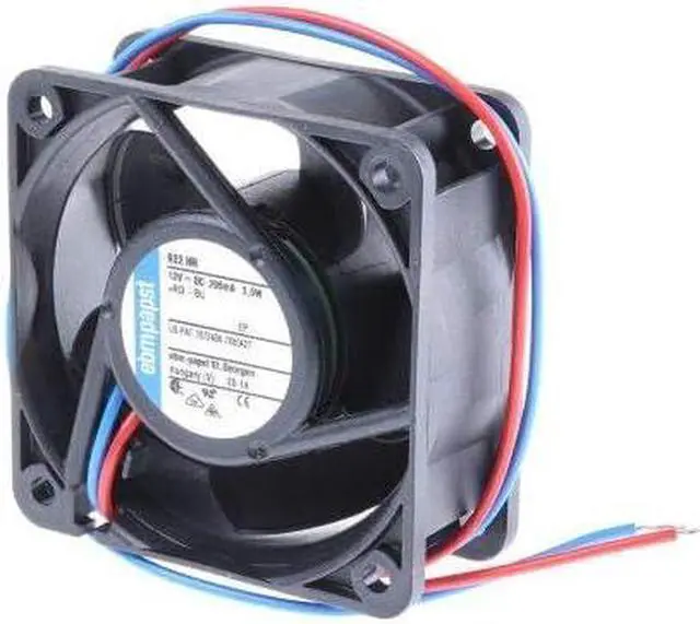 Main image of Ebmpapst 622HH Cooling Fan Size 60 x 60 x 25mm 12 V DC Air Flow 56m3/h 8200rpm Axial Fans