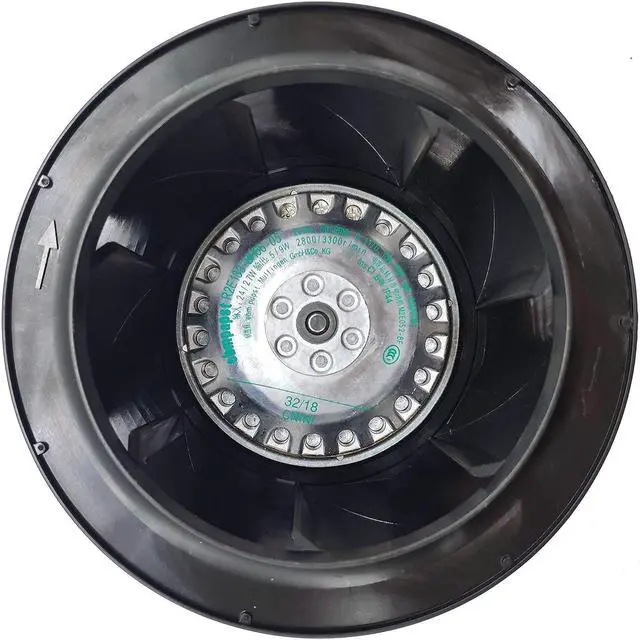 Alt view image 2 of 7 - HRSTAR for Ebmpapst R2E133-BH66-05 R2E133-BH66-26 230V 24W Diameter 133mm Centrifugal Purifying Fan